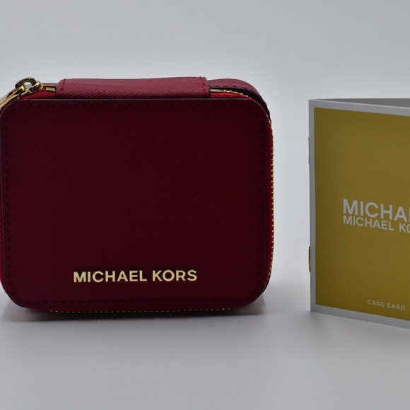 Michael Kors Handbags - Michael Kors small jewelry box Scarlet NWOT